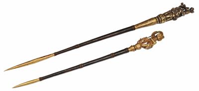 Lot 123 - TWO BURMESE TATTOOING NEEDLES