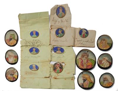 Lot 174 - A COLLECTION OF FIFTEEN INDIAN MINIATURES