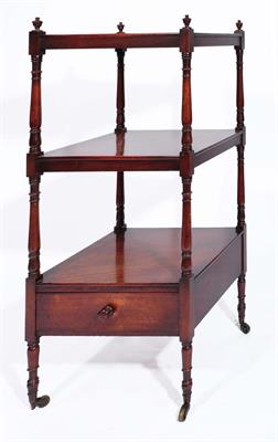 Lot 230 - A 19TH CENTURY MAHOGANY WHATNOT