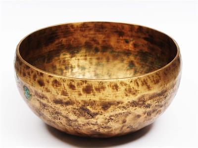 Lot 237 - A TIBETAN METAL SINGING BOWL