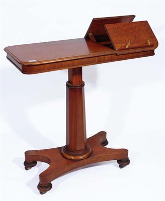 Lot 314 - A VICTORIAN MAHOGANY READING TABLE with hinged flaps
