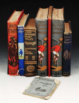 Lot 497 - THE BOYS OWN ANNUAL No's 39/40 plus 5 further children's books plus a sixpenny pamphlet