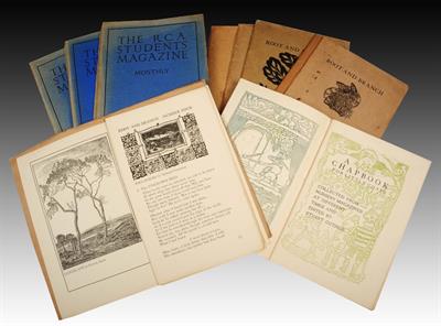 Lot 565 - THE ROYAL COLLEGE OF ART STUDENT MAGAZINE JAN 1912-AUTUMN 1914 (9) plus Root & Branch No 2/3 Sept/De