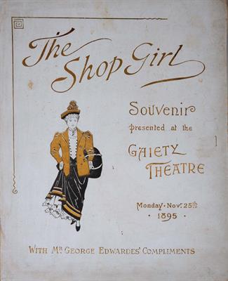Lot 592 - The Shop Girl (A musical comedy by Dam & Ross). A Souvenir Folio containing 12 solid-chrome process