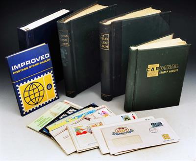 Lot 612 - ALL WORLD STAMP COLLECTION in Simplex and Devon albums. Better Great Britain noted including 1840 1d