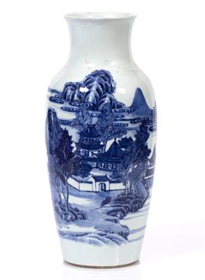 Lot 42 - A Chinese porcelain baluster vase