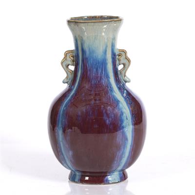 Lot 51 - A Chinese flambe vase