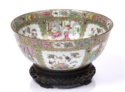 Lot 71 - A large Chinese Canton punch bowl