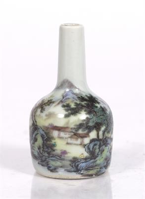 Lot 77 - A Chinese celadon miniature vase