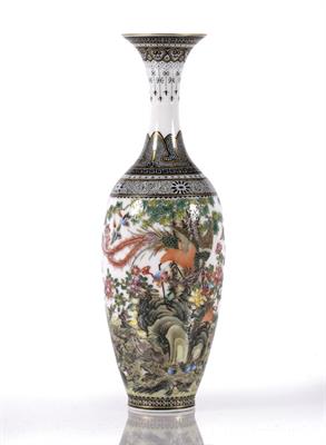 Lot 120 - A Chinese slender vase