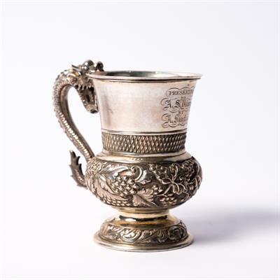 Lot 237 - A Chinese white metal cup