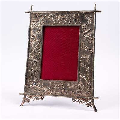 Lot 240 - A Chinese white metal frame