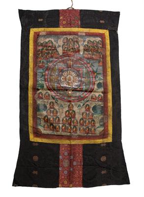 Lot 259 - A Tibetan Mandala Thangka