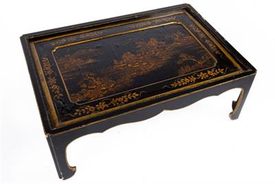 Lot 392 - A Chinese lacquer panel