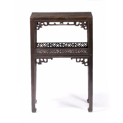 Lot 401 - A Chinese hardwood stand