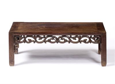 Lot 406 - A Chinese hardwood opium table