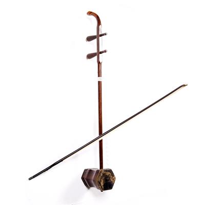 Lot 438 - A Chinese Erhu (Chinese two string violin)