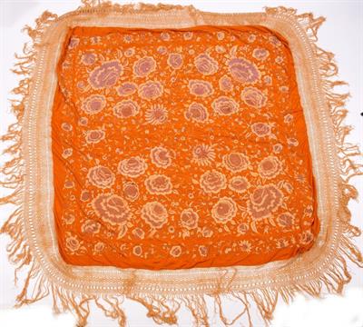 Lot 475 - A Chinese large shawl