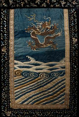 Lot 515 - A Chinese textile panel