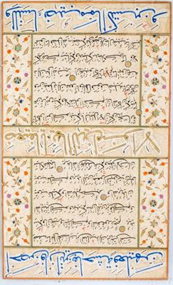 Lot 603 - An Islamic folio page