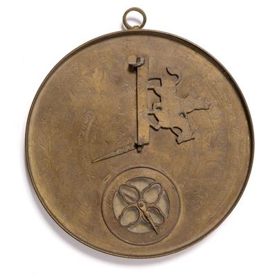 Lot 619 - A brass Bedouin Persian astrolabe