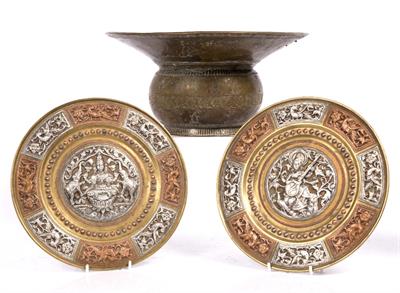 Lot 625 - An Indian brass basin