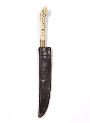 Lot 665 - An Ottoman ceremonial dagger