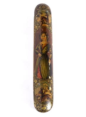 Lot 666 - A Persian Qajar Papier Mache Pen Box (Qalamdan)