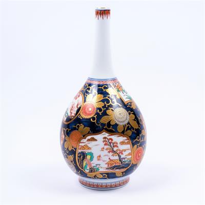 Lot 744 - A Japanese Imari bottle vase