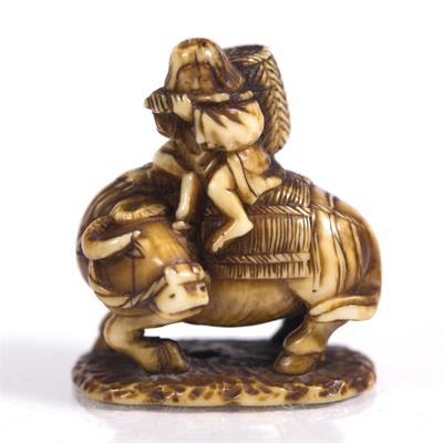 Lot 792 - A Japanese netsuke of Roshi