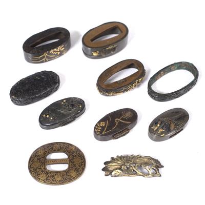 Lot 846 - Three groups of Japanese Fuchi-Kashira