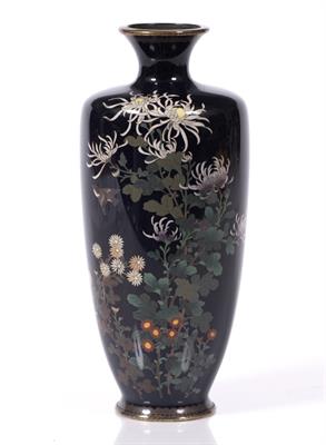 Lot 855 - A Japanese cloisonne vase