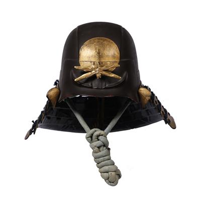 Lot 862 - A Japanese Zu-Nari Kabuto (Helmet)