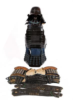 Lot 863 - A Japanese Nimado Gusoku (two piece cuirass armour)