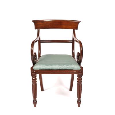 Lot 8 - A 19th Century mahogany elbow chair
