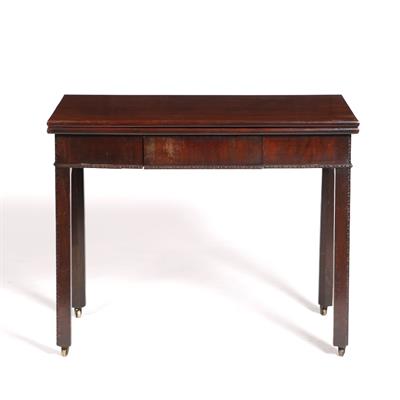 Lot 10 - A George II mahogany folding tea table