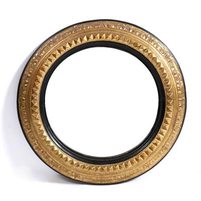 Lot 13 - A 19th Century gilt convex wall mirror