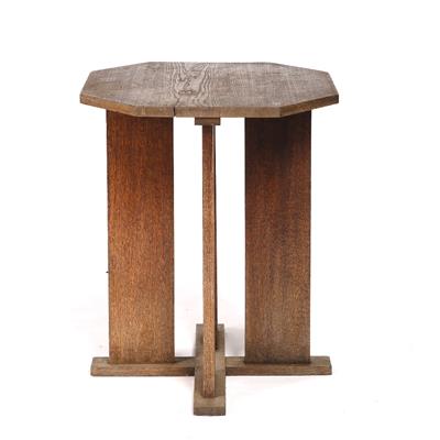 Lot 22 - An Arts & Crafts oak octagonal occasional table