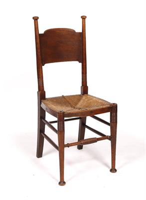 Lot 79 - An oak standard chair in the manner of William Birch.