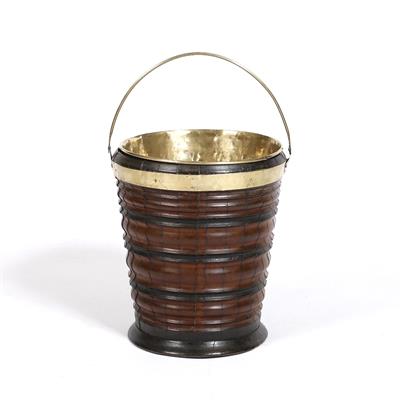 Lot 81 - A Dutch mahogany peat bucket