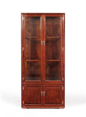 Lot 91 - A Chinese hardwood display cabinet