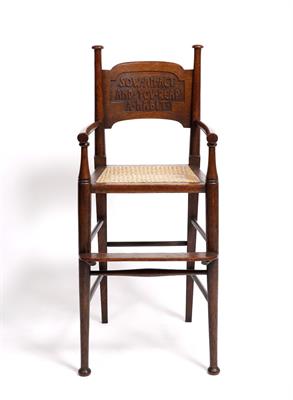 Lot 94 - An Arts & Crafts child's high chair
