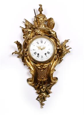 Lot 127 - A 19th Century ormolu cartel clock