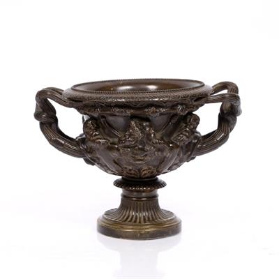 Lot 140 - A late 19th Century bronze model of the Warwick vase