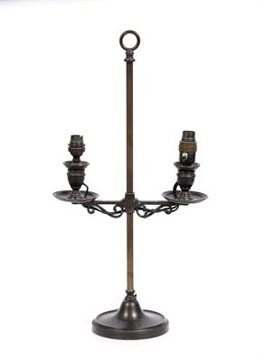 Lot 142 - An Edwardian student lamp