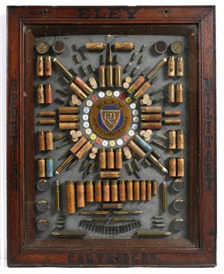 Lot 149 - Eley sporting military cartridges display board
