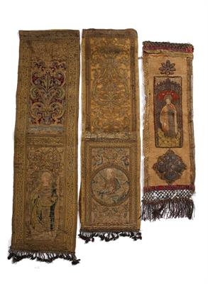 Lot 249A - Three probably Renaissance needlework panels