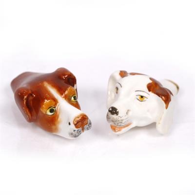 Lot 252 - A Royal Worcester porcelain dog's head whistle