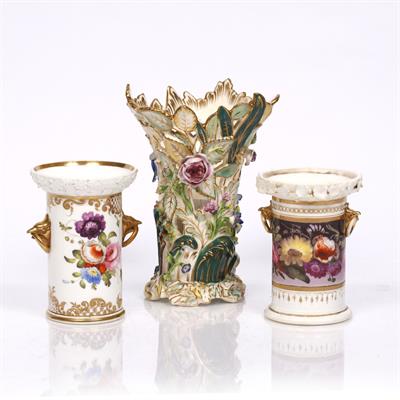 Lot 255 - A Coalport porcelain spill vase