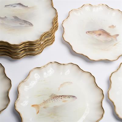 Lot 270A - A Royal Doulton fish service